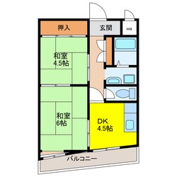 グランドール堀内の物件間取画像